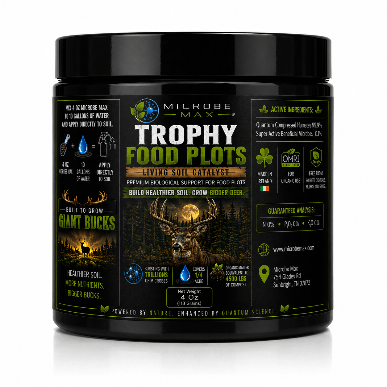 Microbe Max Trophy Food Plots 4 Oz (1/4 Acre)