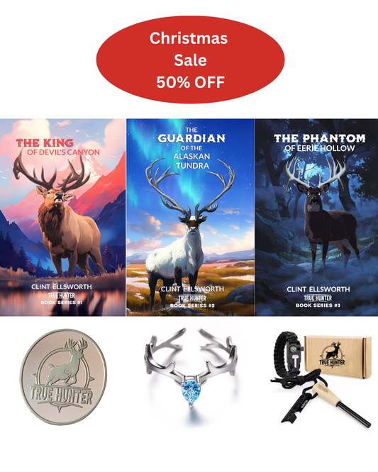 Books 1, 2, 3 PLUS  Lucky Coin, Antler Ring, and Flint & Steel