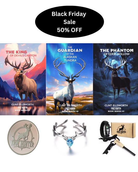 Books 1, 2, 3 PLUS  Lucky Coin, Antler Ring, and Flint & Steel