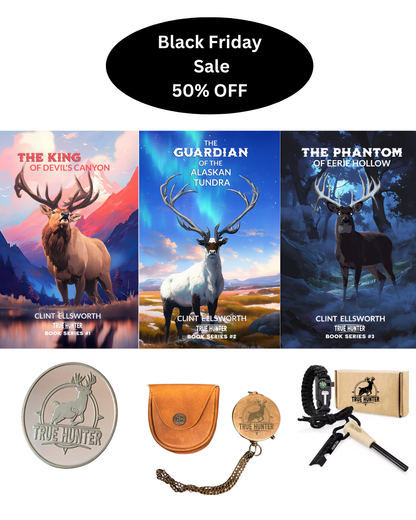 Books 1, 2, 3 PLUS  Lucky Coin, Brass Compass, and Flint & Steel