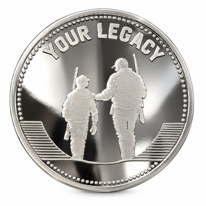 True Hunter Lucky Coin Silver Plated