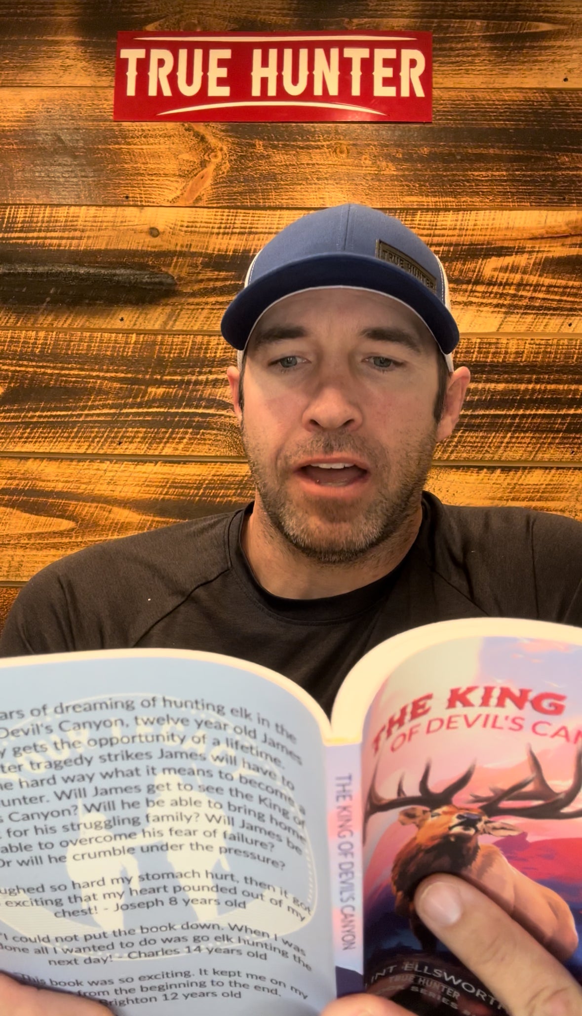 Load video: The author reads a chapter from the first book.