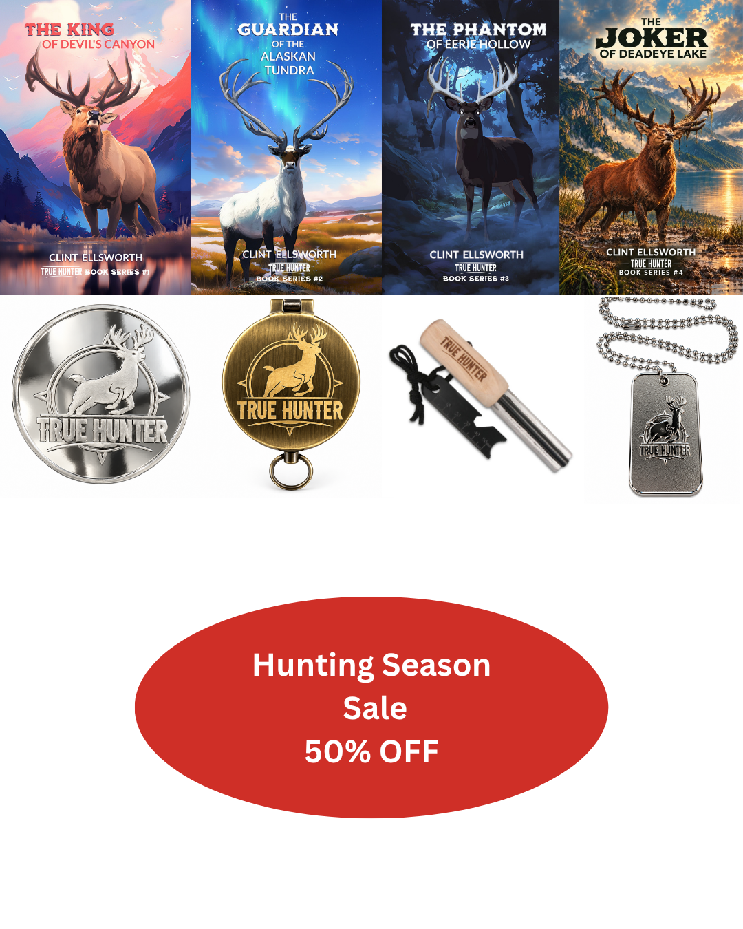 True Hunter Book Series PLUS a Treasure from Each Book