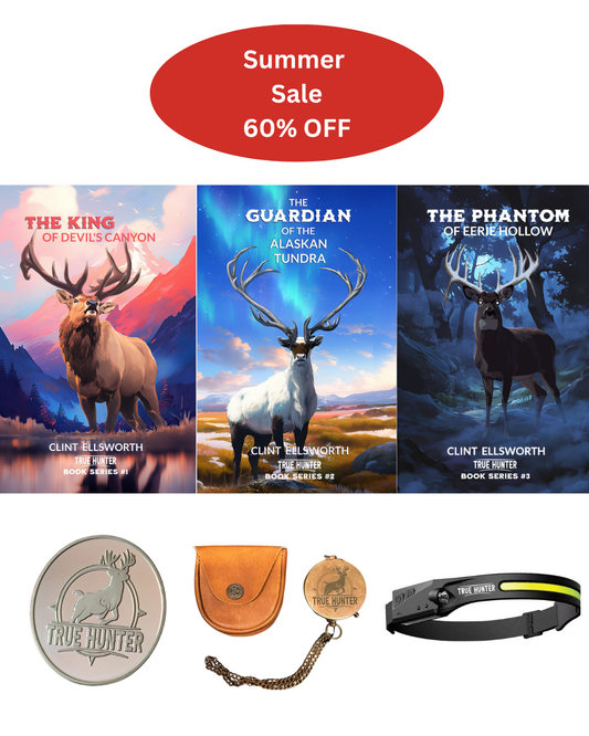 Books 1, 2, 3 PLUS Lucky Coin, Brass Compass, and LED Headlamp